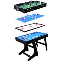mesa multijuegos 4 en 1 para ninos - futbolin billar ping-pong air-hockey