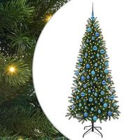 arbol de navidad artificial con 300 led verde 180 cm pe y pvc vidaxl