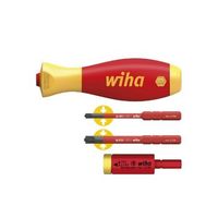 wiha juego de adaptadores de par de apriete easytorque electric con soporte slimvario y slimbits slpz de 4 unid en blister 41478