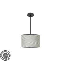 colgante moda 1xe27 negrosurco gris regx30x30cm