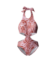 pepe jeans para mujer plb10550 banador leaf knot rojo l beachwear poliester