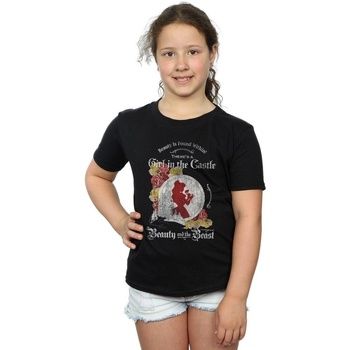 Disney Camiseta Beauty And The Beast Girl in The para niña