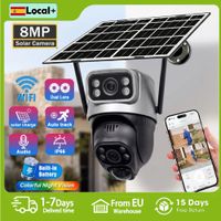 camara solar wifi v380 pro para exteriores camaras de vigilancia inalambricas ptz deteccion humana pir audio bidireccional vision nocturna a color alimentacion solar seguridad para el hogar