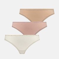 tommy hilfiger braguitas 3 pack lace thong para mujer