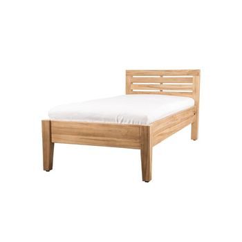 Cama De Teca Maciza 160x200 Cm Madera Natural Sumatra Marrón