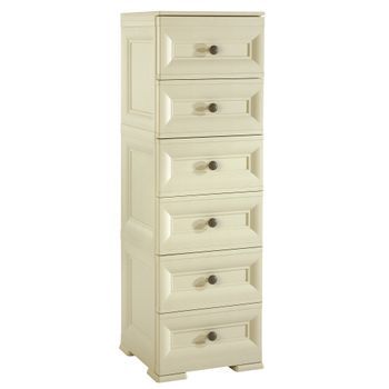 Cajonera Alta 6 Cajones Slim Gris