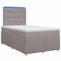 cama tapizada 120x200x1405 cm tejido - taupe
