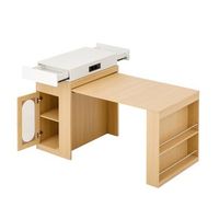 mesa de comedor extensible con tablero abatible 83r1465 cm enchufes y ruedas ocultas