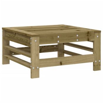 Taburete De Jardín | Otomana De Jardín | Reposapiés De Jardín Madera De Pino Impregnada
