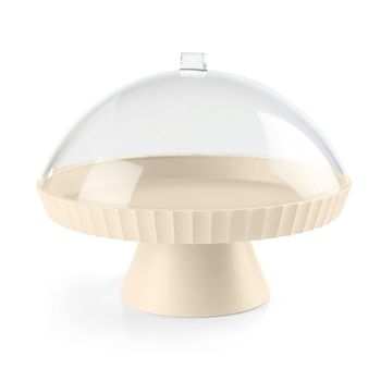 Pedestal con campana y clavijero de polipropileno beige