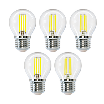Aigostar Bombilla LED E27 Blanco Frío 6500K,4W (equivalente a 40W),470 lúmenes,Angulo de Apertura: 360°,No regulable.Pack de 5 uds