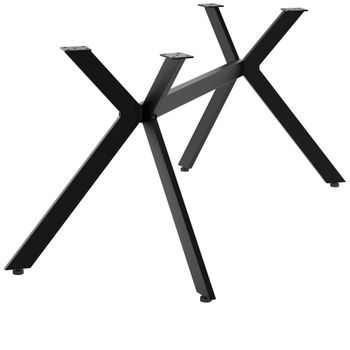 Patas Para Mesa Cascada Metal Negro 93x155x72 Cm Clp