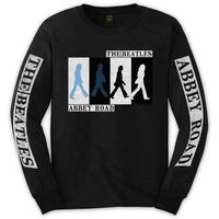 the beatles camiseta manga larga abbey road colours crossing para hombre