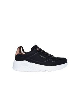 Zapatillas Skechers Uno Lite Black Synthetic/ Tr Niña