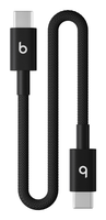 beats usb-c to usb-c woven short cable 20 cm - bolt black