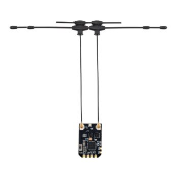 RadioMaster XR3 Nano ExpressLRS ELRS 2.4GHz/900MHz/Dual-Band Receptor de Diversidad de Antena Dual T para Radiomaster TX