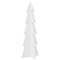 arbol de navidad de adorno madera maciza pino blanco 112 cm vidaxl