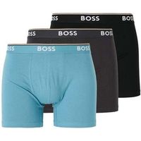 boss boxer cotton stretch 3 pack boxer briefs blackbluedark grey para hombre