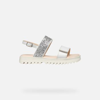 GEOX Sandal Coralie Niña Blanco/plateado Claro
