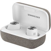 sennheiser momentum true wireless 2 bluetooth noise-cancelling earphones - white  grey white