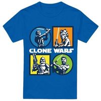 disney camiseta manga larga clone wars para hombre