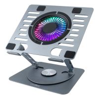 base refrigeradora coolbox coolair 1vrgb con ventilador e iluminacion rgb para portatiles hasta 17