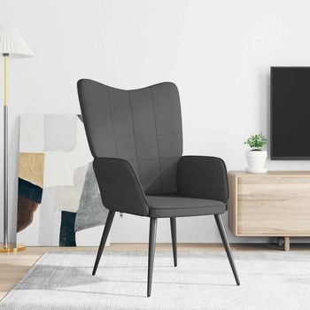 Silla De Relajación De Tela Gris Oscuro