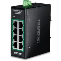 switch trendnet ti-pglc80 8 puertos gigabit ethernet poe industrial