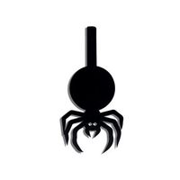iluminacion led decorativa spider rojo 47x23 cm