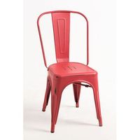 pack 2 sillas torix vintage de acero reforzado 863648 cm - rojo vintage