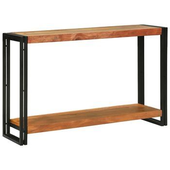 Mesa Consola Marrón 120 X 33 X 75 Cm Madera De Acacia Sólida Vidaxl