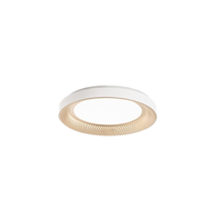 lampara de techo led hive en metal dorado mate 40w perenz o50cm