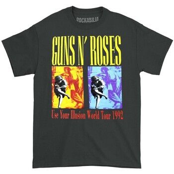 Guns N Roses Camiseta manga larga Use Your Illusion World Tour para mujer