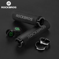 rockbros-grips para ciclismo antideslizantes empunaduras de esponja a prueba de golpes para manillar de bicicleta de montana y carretera manillares ultraligeros para ciclismo