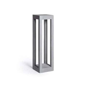 Baliza Exterior Led Regulable 6w Cemento Blynte 70 Cm Gris Piedra