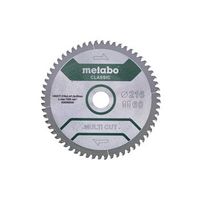 metabo hoja de sierra multi cut - classic 216x30 d60 dpdt 5neg b 628655000