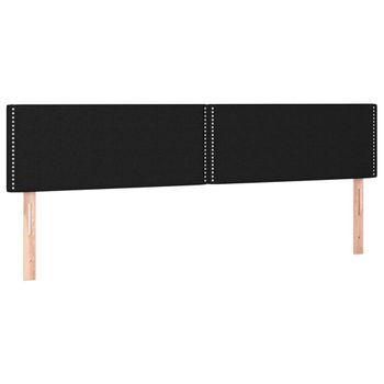 Cabecero Cama Mueble De Dormitorio Con Led De Tela 200 X 5 X 78/88 Cm Negro M02_0001189