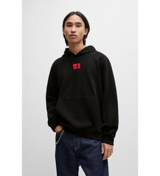 HUGO para hombre. 50458700 Sudadera Daratschi negro (M), Casual, Algodón, Manga larga, Sostenible