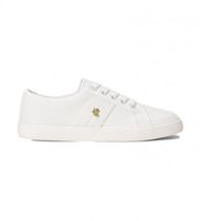 lauren ralph lauren para mujer 802804598001 deportivas de loneta janson ii blanco 37 tela plano cordones casual