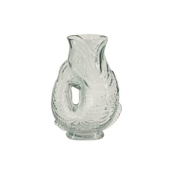 Jarrón de vidrio forma pez 24cm