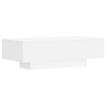 Mesa De Café - Mesa De Centro Madera De Ingeniería Blanco 100x49,5x31 Cm