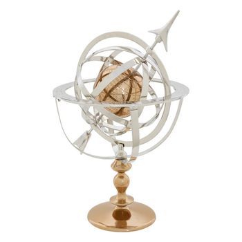 Globo Armilar Nell H. 59 Cm, Plateado - Atmosphera Createur D'interieur