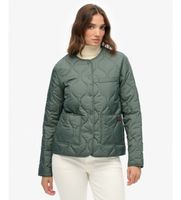superdry para mujer w5011990a chaqueta acolchada quilted lite liner verde m casual poliester reciclado