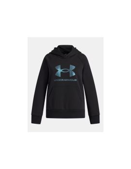 Sudadera Under Armour Rival Flc Shimmer Hdy Niña Negro
