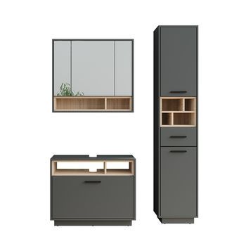 Conjunto De Mueble De Baño Beatrice 3 Partes Con Unidad Alta Vicco