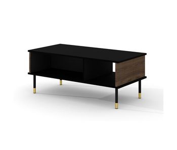 Mesa de centro 110 cm rani madera y negra