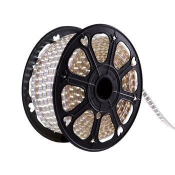 Tira De 120 Leds/m 500w 1.000lm 6000ºk Smd5050 220vac Ip65 X50m 40.000h