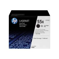 hp 55x pack ahorro toner original laserjet alta capacidad negro