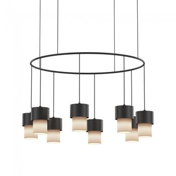 Lámpara de techo kan chandelier (8 luces)