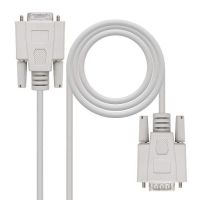 nanocable cable serie rs232 db9 hembrahembra 18m beige